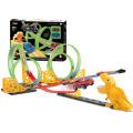 DWI Dowellin Pull Back Racing Car Track Kit Kids Toys Dinosaur Track Set for Kids